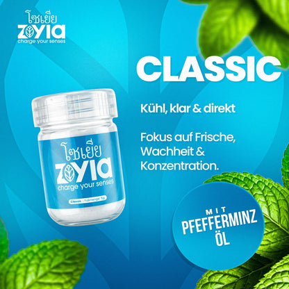 Zoyia Produkt in kompakter Verpackung